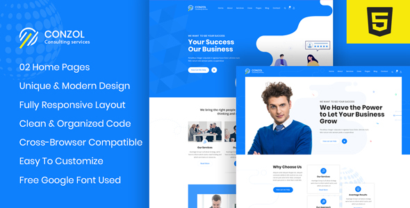 Conzol - Business Consultancy HTML Template